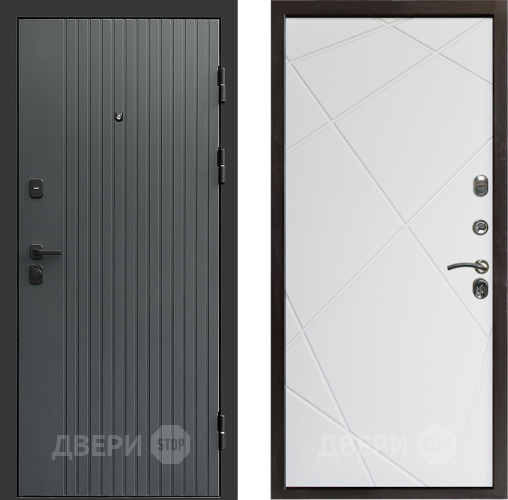 Дверь Престиж Tvist Grey Лучи Бетон белый в Люберцах