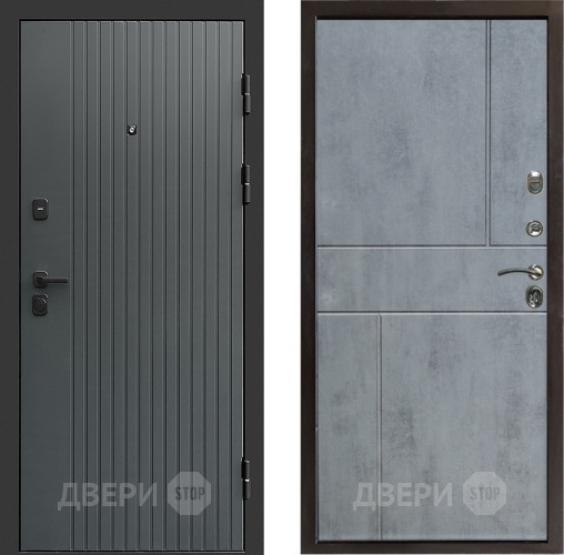 Дверь Престиж Tvist Grey Горизонт Бетон темный в Люберцах