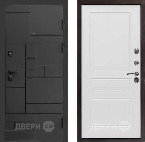 Входная металлическая Дверь Престиж Kvadro Классика Белое дерево в Люберцах