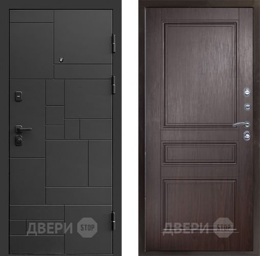 Входная металлическая Дверь Престиж Kvadro Классика Венге в Люберцах