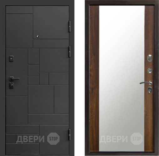 Дверь Престиж Kvadro Зеркало Дуб в Люберцах