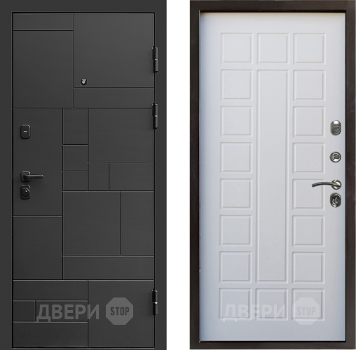 Входная металлическая Дверь Престиж Kvadro Престиж Белое дерево в Люберцах