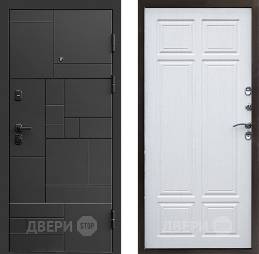Входная металлическая Дверь Престиж Kvadro Премиум Лиственница белая в Люберцах