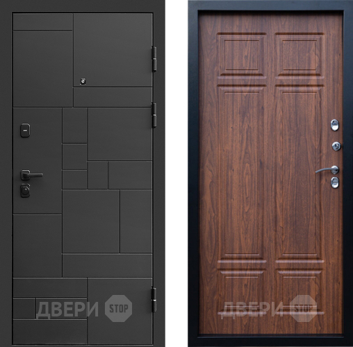 Дверь Престиж Kvadro Премиум Орех темный в Люберцах