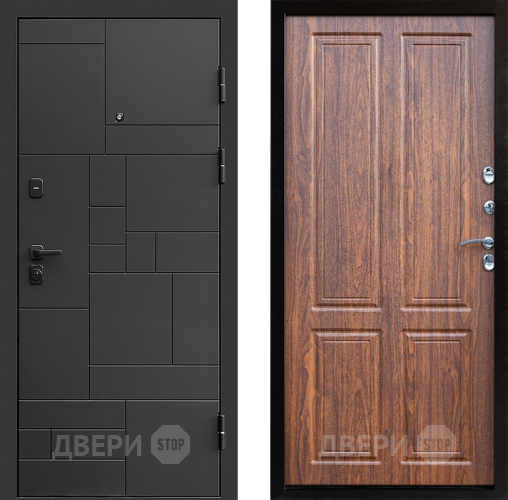 Входная металлическая Дверь Престиж Kvadro Премиум Орех светлый в Люберцах