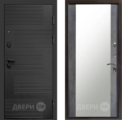 Входная металлическая Дверь Престиж Favorit Зеркало Бетон темный в Люберцах