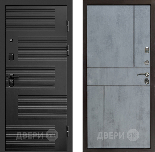 Входная металлическая Дверь Престиж Favorit Горизонт Бетон темный в Люберцах