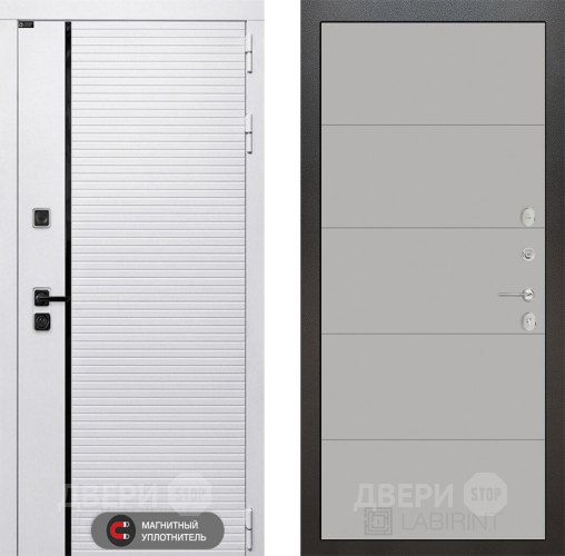 Дверь Лабиринт (LABIRINT) Royal 13 Грей софт в Люберцах