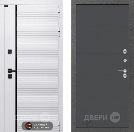 Дверь Лабиринт (LABIRINT) Royal 13 Графит софт в Люберцах