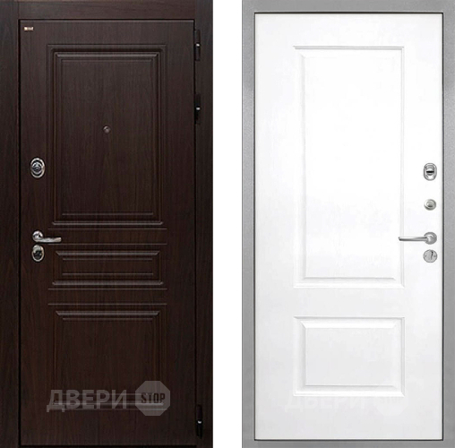 Дверь Интекрон (INTECRON) Брайтон Тиковое Дерево Альба Роял Вуд белый в Люберцах