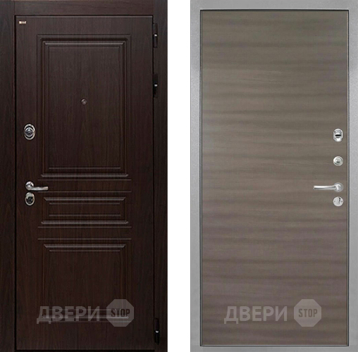 Дверь Интекрон (INTECRON) Брайтон Тиковое Дерево Гладкая Дуб тоскано поперечный в Люберцах