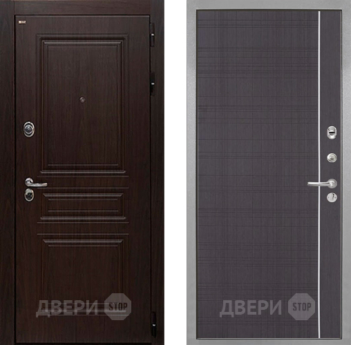 Входная металлическая Дверь Интекрон (INTECRON) Брайтон Тиковое Дерево В-07 с молдингом Венге в Люберцах