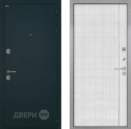 Дверь Интекрон (INTECRON) Греция В-07 с молдингом Лофт белый в Люберцах