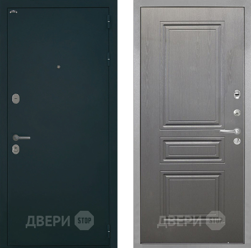 Входная металлическая Дверь Интекрон (INTECRON) Греция ФЛ-243 Графит вуд дуб в Люберцах
