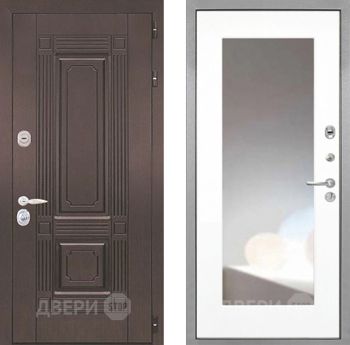 Дверь Интекрон (INTECRON) Италия ФЛЗ-120-М Зеркало Белый матовый в Люберцах