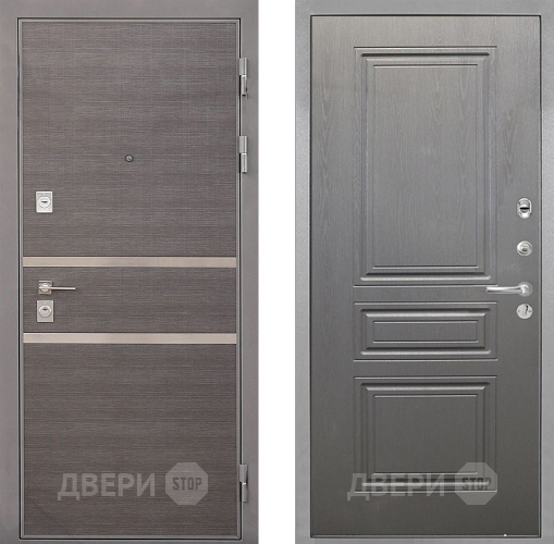 Дверь Интекрон (INTECRON) Неаполь ФЛ-243 Графит вуд дуб в Люберцах