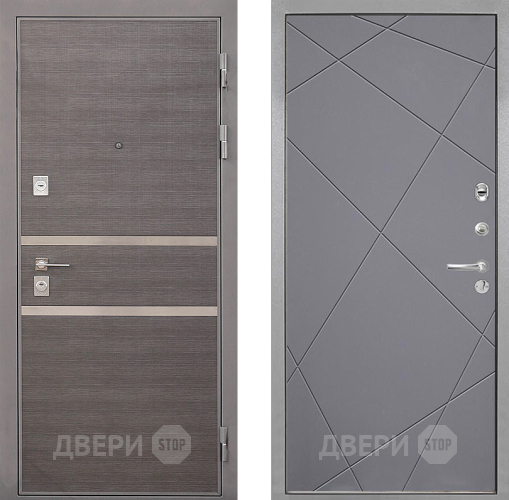 Дверь Интекрон (INTECRON) Неаполь Лучи-М Графит софт в Люберцах