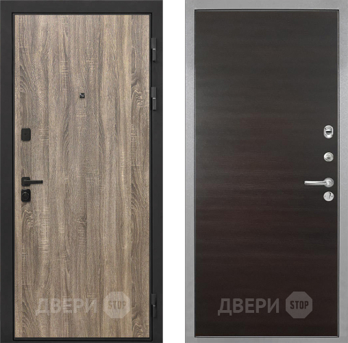 Дверь Интекрон (INTECRON) Профит Black Дуб Турин Гладкая Эковенге поперечный в Люберцах