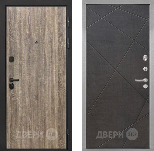 Входная металлическая Дверь Интекрон (INTECRON) Профит Black Дуб Турин Лучи-М Венге распил кофе в Люберцах