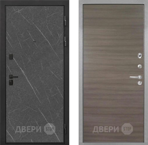 Входная металлическая Дверь Интекрон (INTECRON) Профит Black Гранит Лава Оникс Гладкая Дуб тоскано поперечный в Люберцах