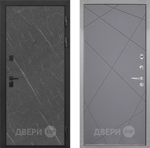 Дверь Интекрон (INTECRON) Профит Black Гранит Лава Оникс Лучи-М Графит софт в Люберцах