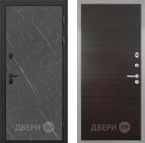 Входная металлическая Дверь Интекрон (INTECRON) Профит Black Гранит Лава Оникс Гладкая Эковенге поперечный в Люберцах