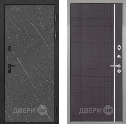 Входная металлическая Дверь Интекрон (INTECRON) Профит Black Гранит Лава Оникс В-07 с молдингом Венге в Люберцах