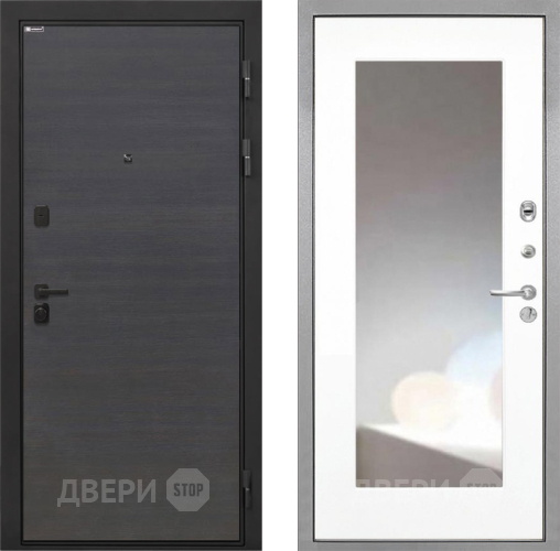 Дверь Интекрон (INTECRON) Профит Black Эковенге ФЛЗ-120-М Зеркало Белый матовый в Люберцах