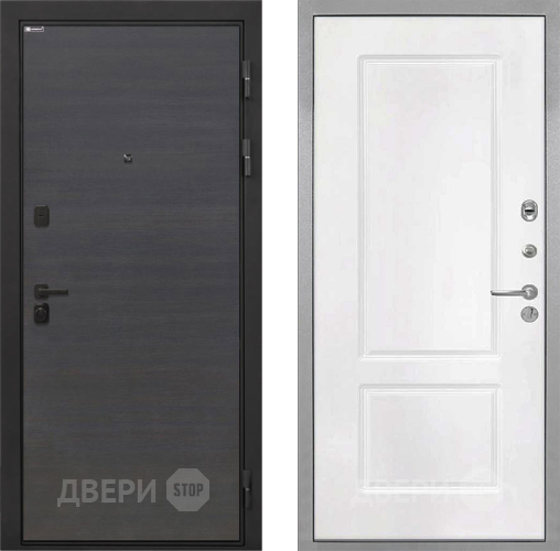 Дверь Интекрон (INTECRON) Профит Black Эковенге КВ-2 Белый матовый в Люберцах