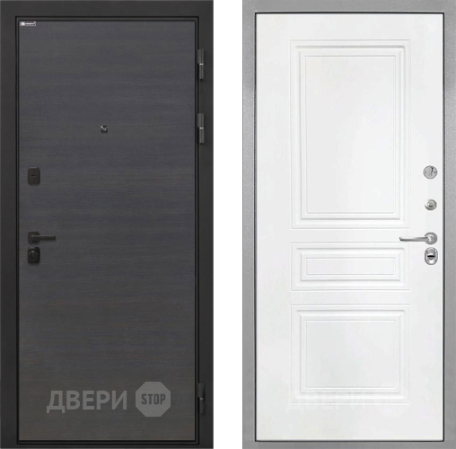 Входная металлическая Дверь Интекрон (INTECRON) Профит Black Эковенге ФЛ-243 Белый матовый в Люберцах