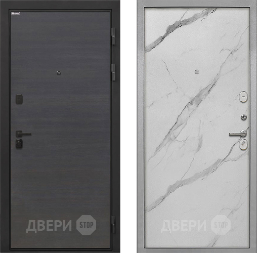 Дверь Интекрон (INTECRON) Профит Black Эковенге Гладкая Мрамор натуральный арктик в Люберцах