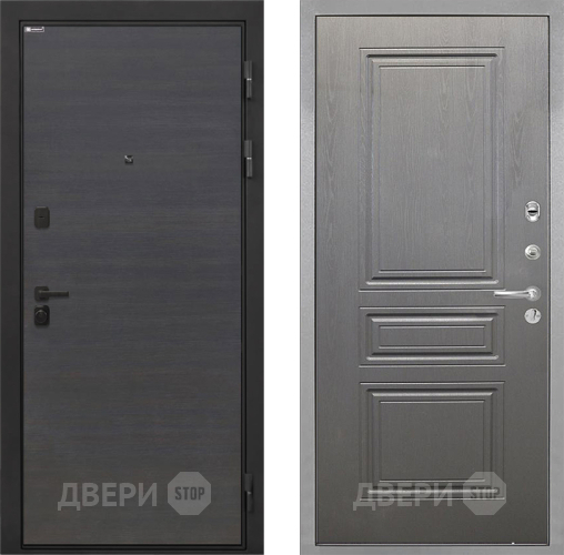Входная металлическая Дверь Интекрон (INTECRON) Профит Black Эковенге ФЛ-243 Графит вуд дуб в Люберцах