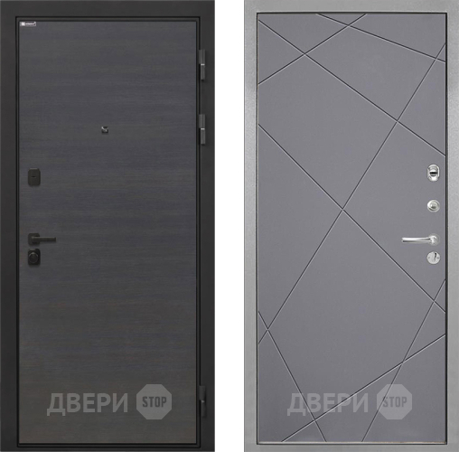 Входная металлическая Дверь Интекрон (INTECRON) Профит Black Эковенге Лучи-М Графит софт в Люберцах