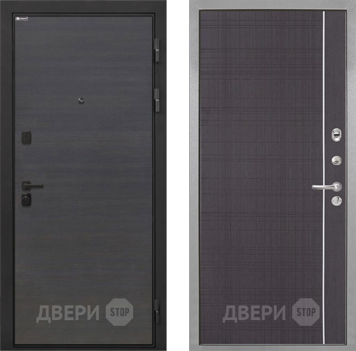 Входная металлическая Дверь Интекрон (INTECRON) Профит Black Эковенге В-07 с молдингом Венге в Люберцах