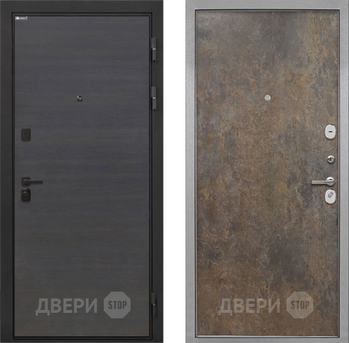 Дверь Интекрон (INTECRON) Профит Black Эковенге Гладкая Гранж в Люберцах