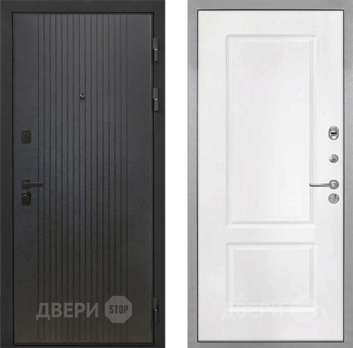 Входная металлическая Дверь Интекрон (INTECRON) Профит Black ФЛ-295 КВ-2 Белый матовый в Люберцах