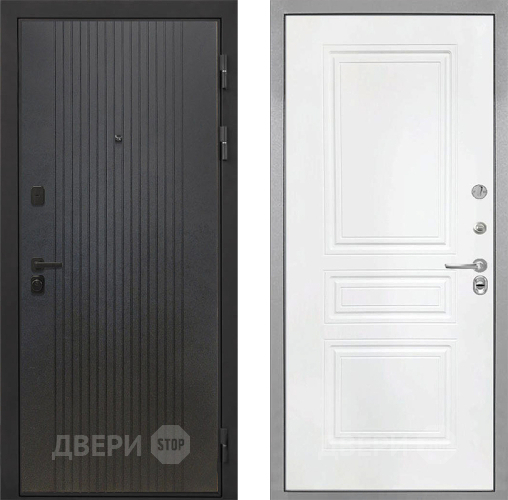 Входная металлическая Дверь Интекрон (INTECRON) Профит Black ФЛ-295 ФЛ-243 Белый матовый в Люберцах