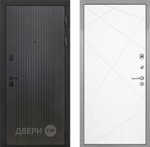 Входная металлическая Дверь Интекрон (INTECRON) Профит Black ФЛ-295 Лучи-М Софт милк в Люберцах
