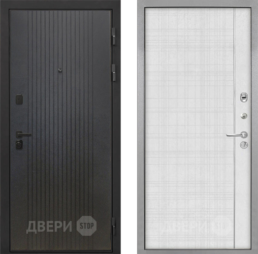 Дверь Интекрон (INTECRON) Профит Black ФЛ-295 В-07 с молдингом Лофт белый в Люберцах