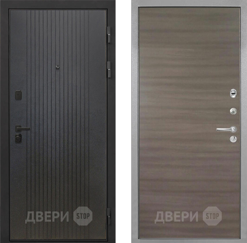 Входная металлическая Дверь Интекрон (INTECRON) Профит Black ФЛ-295 Гладкая Дуб тоскано поперечный в Люберцах