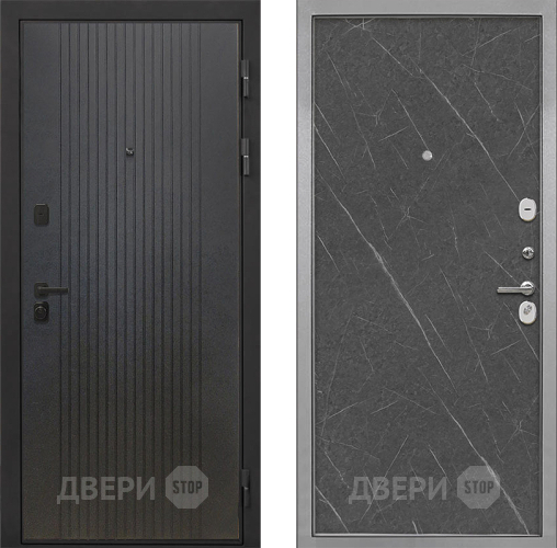 Дверь Интекрон (INTECRON) Профит Black ФЛ-295 Гладкая Гранит лава оникс в Люберцах