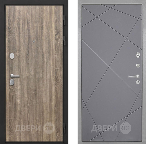 Дверь Интекрон (INTECRON) Гектор Дуб Турин Лучи-М Графит софт в Люберцах