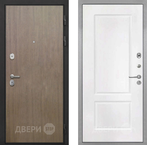 Дверь Интекрон (INTECRON) Гектор Венге Коричневый КВ-2 Белый матовый в Люберцах