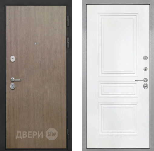 Дверь Интекрон (INTECRON) Гектор Венге Коричневый ФЛ-243 Белый матовый в Люберцах