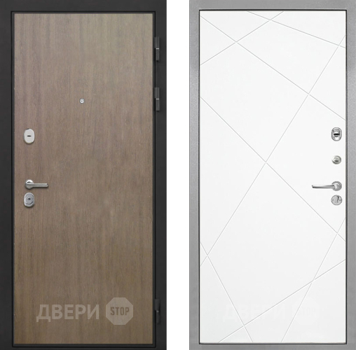 Входная металлическая Дверь Интекрон (INTECRON) Гектор Венге Коричневый Лучи-М Софт милк в Люберцах