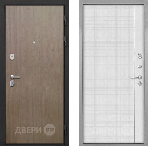 Входная металлическая Дверь Интекрон (INTECRON) Гектор Венге Коричневый В-07 с молдингом Лофт белый в Люберцах