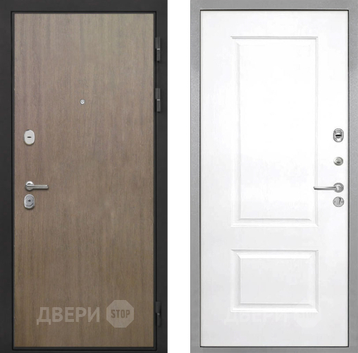 Входная металлическая Дверь Интекрон (INTECRON) Гектор Венге Коричневый Альба Роял Вуд белый в Люберцах