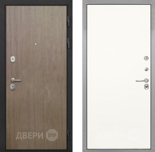 Входная металлическая Дверь Интекрон (INTECRON) Гектор Венге Коричневый Гладкая Слоновая кость в Люберцах