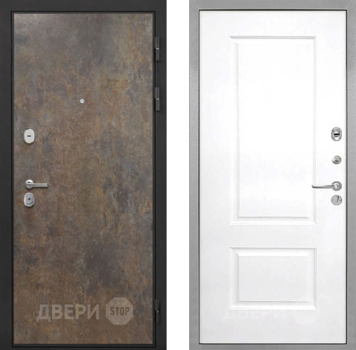 Входная металлическая Дверь Интекрон (INTECRON) Гектор Гранж Альба Роял Вуд белый в Люберцах