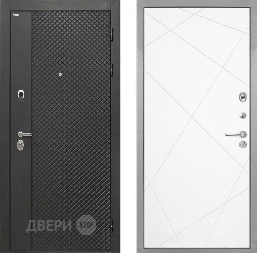 Дверь Интекрон (INTECRON) Олимпия Black 4К Лучи-М Софт милк в Люберцах